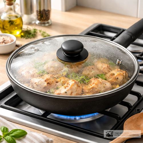 Tapadera de vidrio para sartenes/ollas 28 cm