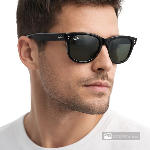 Lente de sol rectangular para hombre Ray Ban