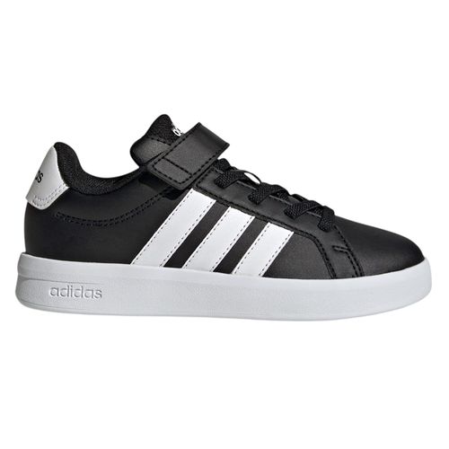 Zapato Adidas Grand Court 3.0 deportivo casual negro/blanco para niño