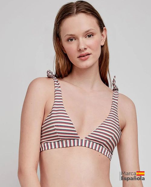 Top de Bikini Gisela rayado para mujer