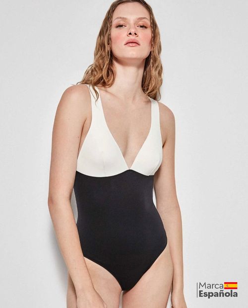 Traje de baño Gisela bicolor para mujer