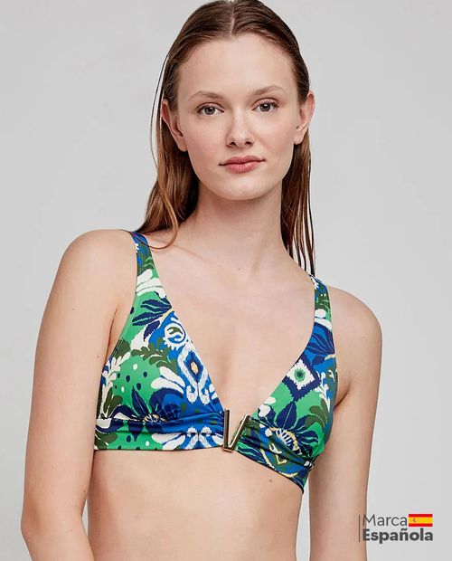 Top de Bikini Gisela estampado para mujer