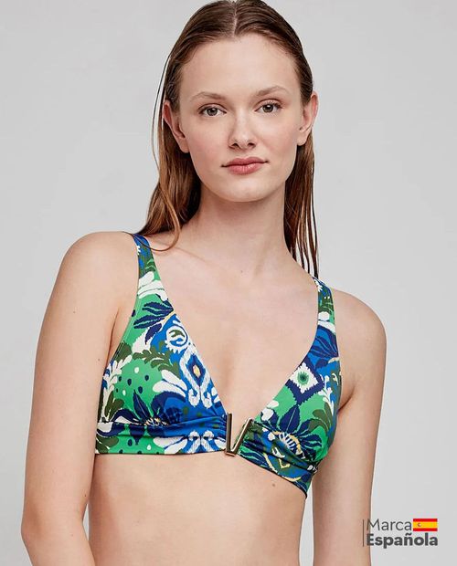 Top de Bikini Gisela estampado para mujer