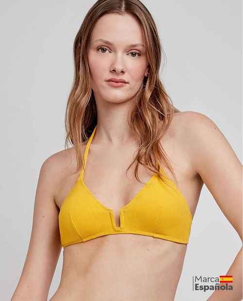 Top de Bikini Gisela amarillo para mujer