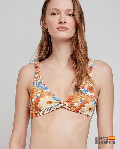 Top de Bikini Gisela estampado para mujer