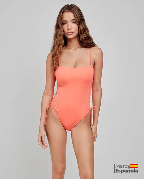 Traje de baño Gisela anaranjado para mujer