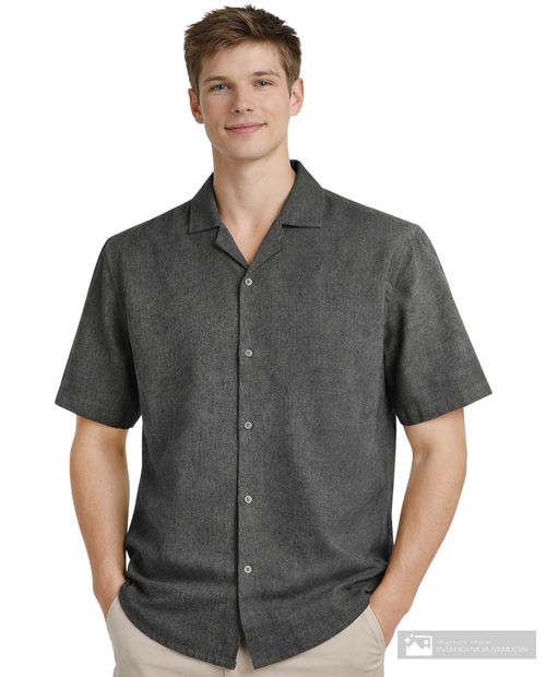 Camisa casual Orange azul navy para hombre