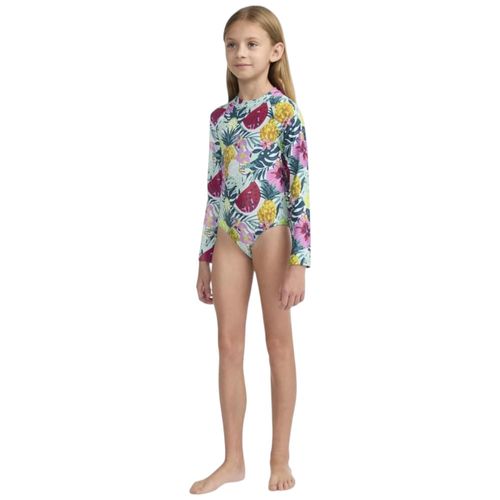 Traje de baño multicolor estampado para niña