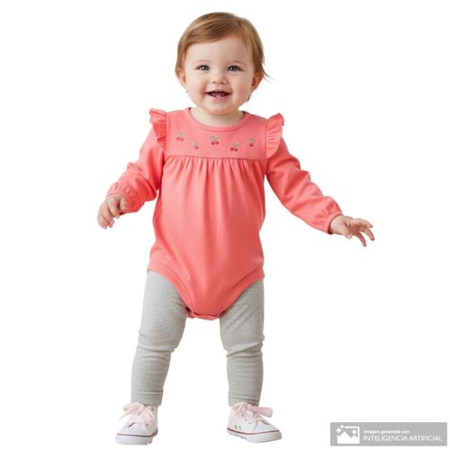 Conjunto bicolor para bebé niña