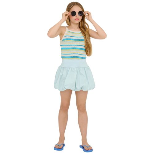 Falda celeste para niña