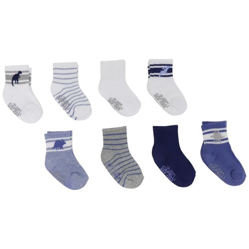 Set de 8 pares de calcetines multicolor estampado para bebé niño