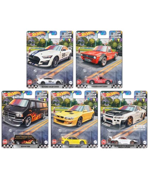 Hot Wheels Boulevard set de autos premium escala 1:64 para colección (1 unidad)