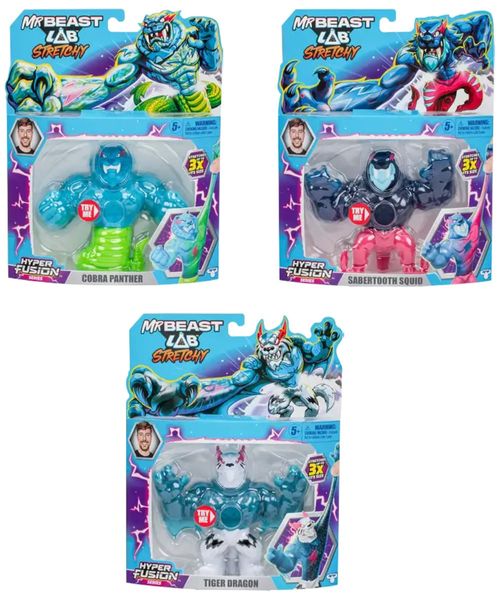 Figura de acción Mr Beast Lab Stretchy Goo Jit Zu surtido 1 unidad