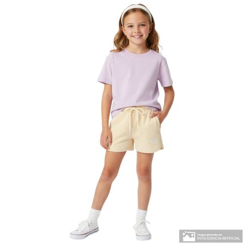 Short amarillo para niña