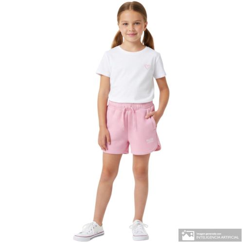 Short rosado para niña