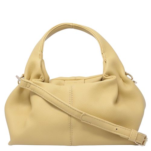 Cartera satchel Sabrina color amarillo para mujer