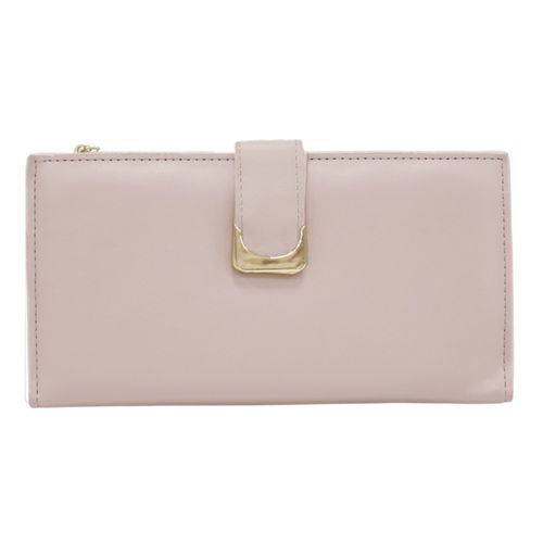 Billetera flap Couture Gems color rosa para mujer