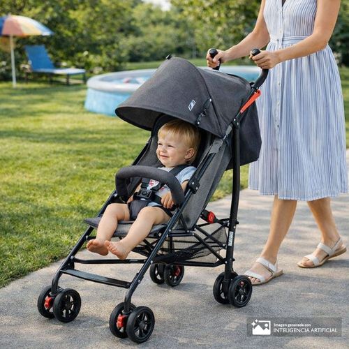 Coche sombrilla Premium Baby Viggo gris para bebé