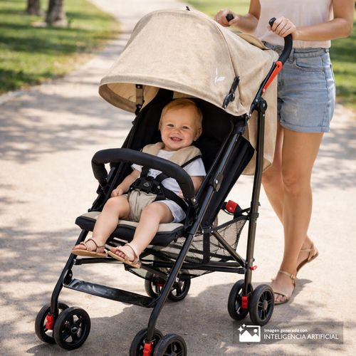 Coche sombrilla Premium Baby Viggo nuez para bebé