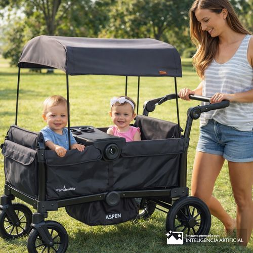 Coche wagon Aspen Premium Baby negro para bebé