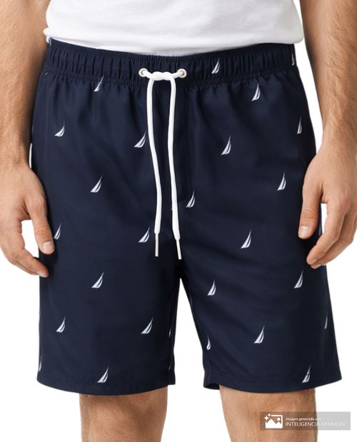 Calzoneta de baño Nautica navy mini print de la marca para hombre