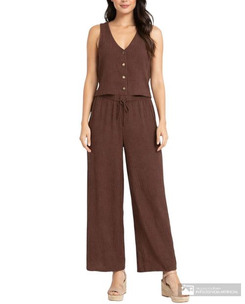 Set de chaleco y pantalón Madden Girl para mujer