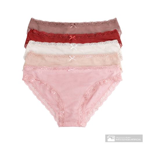 Set de 5 panties Rene Rofe de cintura media para mujer
