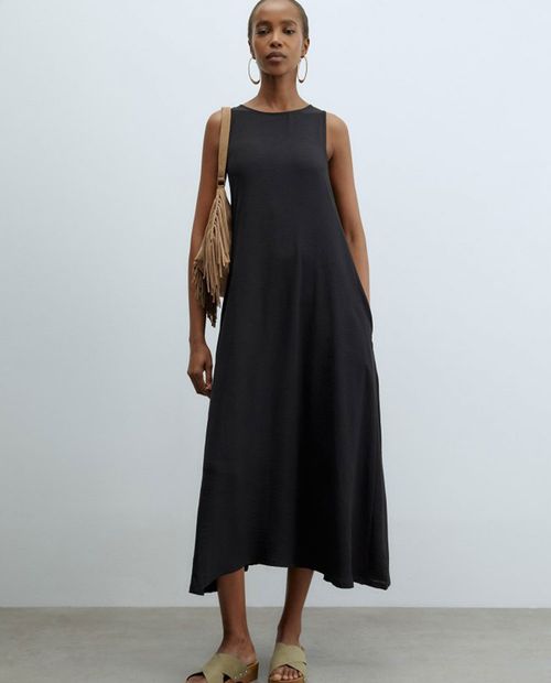 Vestido Sfera sólido sin mangas para mujer