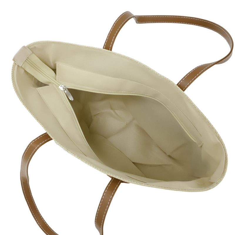 Cartera tote Sabrina beige para mujer - Siman Costa Rica