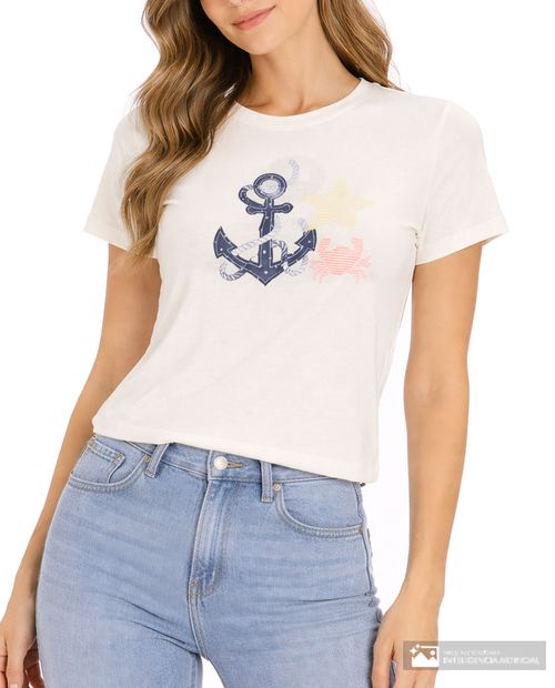 Camiseta No Comment estampada manga corta para mujer