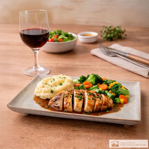 Plato cuadrado de cerámica 26 cm