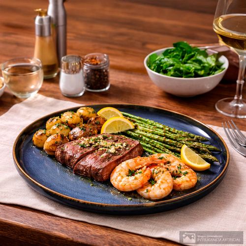 Plato plano de cerámica Detalles 26.5 cm