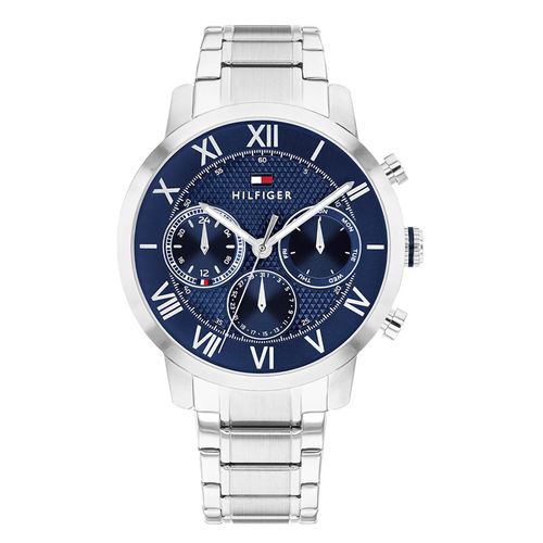 Reloj Tommy Hilfiger análogo de acero inoxidable plateado para hombre