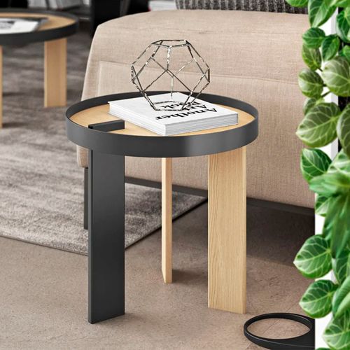 Mesa esquinera auxiliar contemporánea