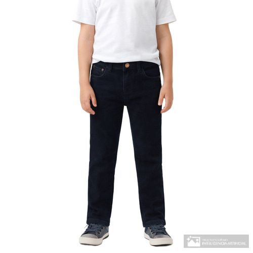 Pantalón azul de pana slim fit para niño