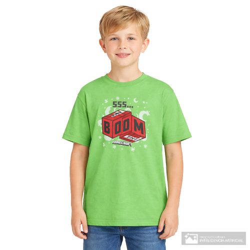 Camiseta verde de Minecraft para niño
