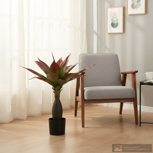 Planta artificial agave con hoja 70 cm