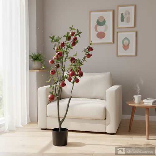 Árbol de granada artificial 120 cm