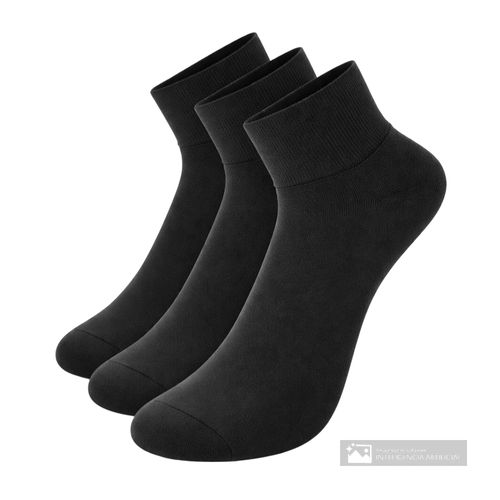 Pack de 12 calcetines Piero Butti negro sólido para hombre