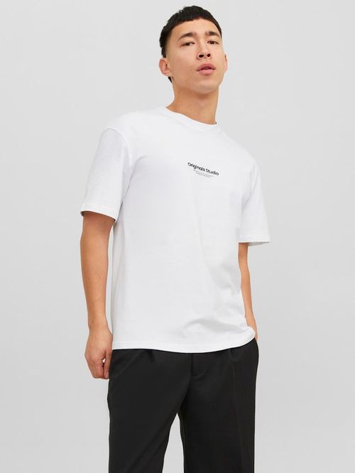 Camiseta Jack and Jones relaxed fit con estampado minimalista para hombre