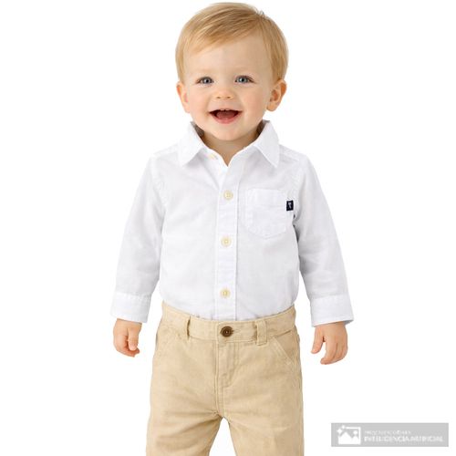 Mameluco blanco sólido para bebé niño