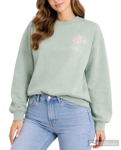 Suéter No Comment pull over estampado para mujer