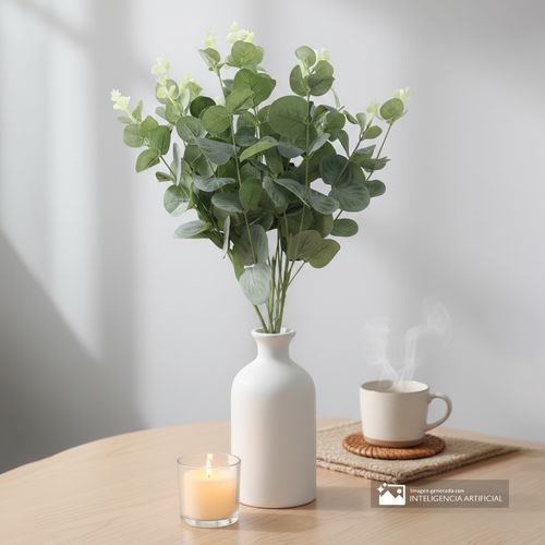 Rama de eucalipto artificial 46 cm