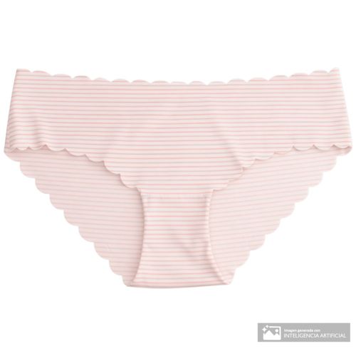 Panti Accente rayado de cintura media para mujer