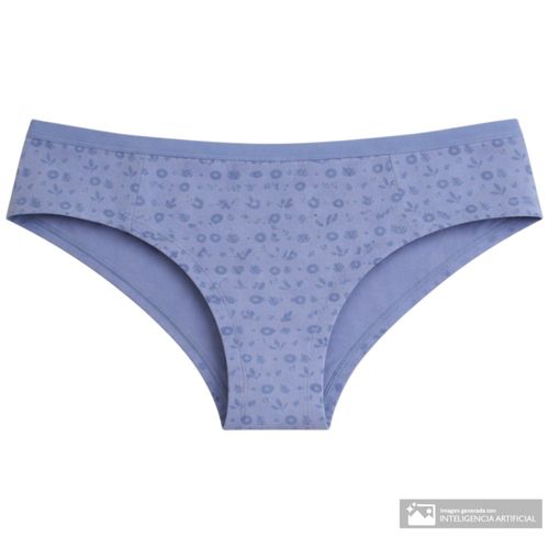 Bikini Orange estampado de cintura media para mujer