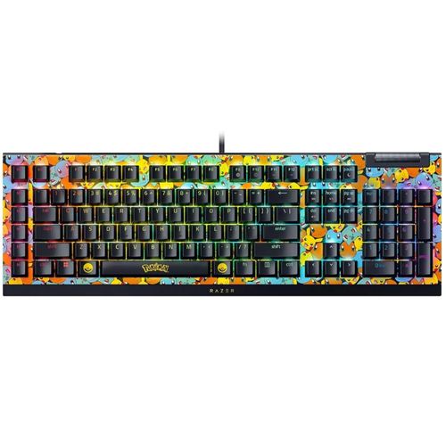 Teclado mecánico gaming Razer BlackWidow V4 X Chroma RGB - Edición Pokémon
