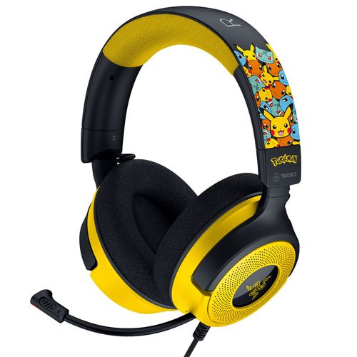 Audífonos cableados gaming on ear Razer Kraken V4 X Edición Pokémon