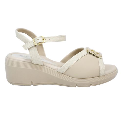 Sandalia casual Piccadilly color beige para mujer