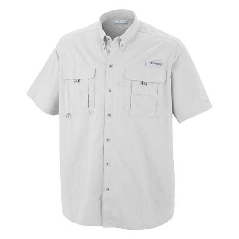 Camisa casual blanca Columbia PFG Bahamas II para hombre