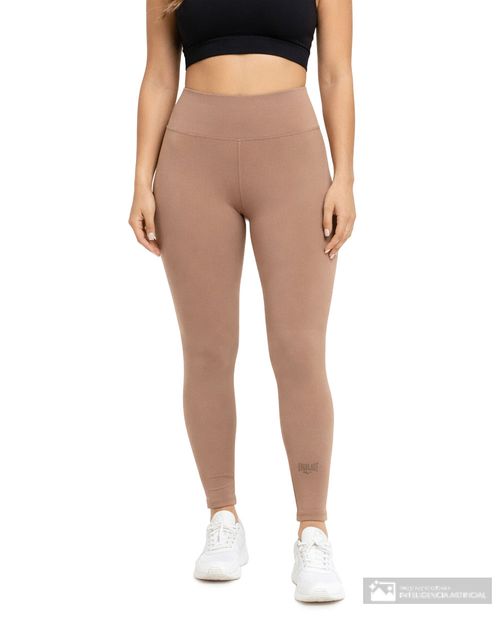 Legging deportiva Everlast beige cintura alta para mujer